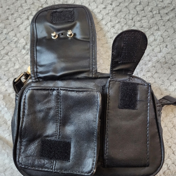 Vintage Y2K Harley Davidson Leather Biker Clip Hip Purse - Picture 7 of 10